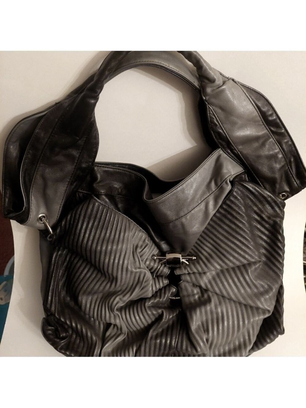 Miss Caprice Gray Gradient Handbag/ Purse